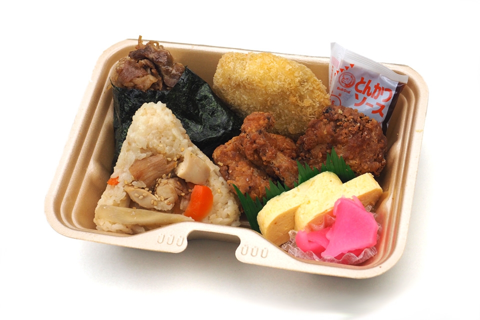 豪華厳選おにぎり２個おかずセット（厳選牛しぐれ・厳選鶏五目）