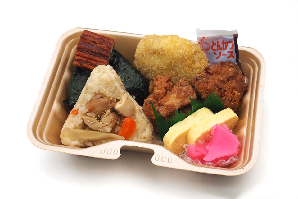 豪華厳選おにぎり2個おかずセット（厳選うなぎ・厳選鶏五目）