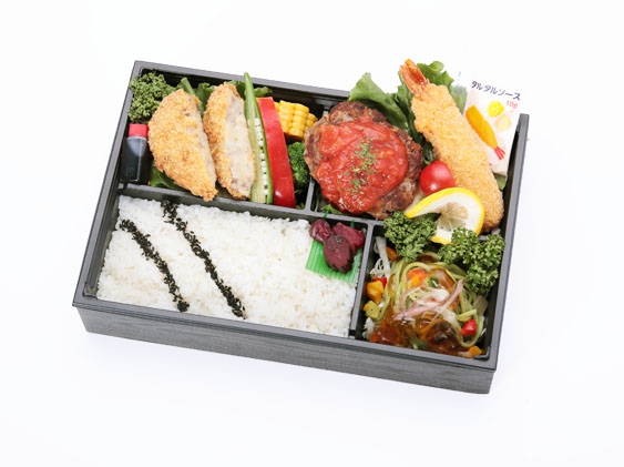 特選和牛１００％粗びきハンバーグ＆和牛コロッケ＆天然エビフライ御膳