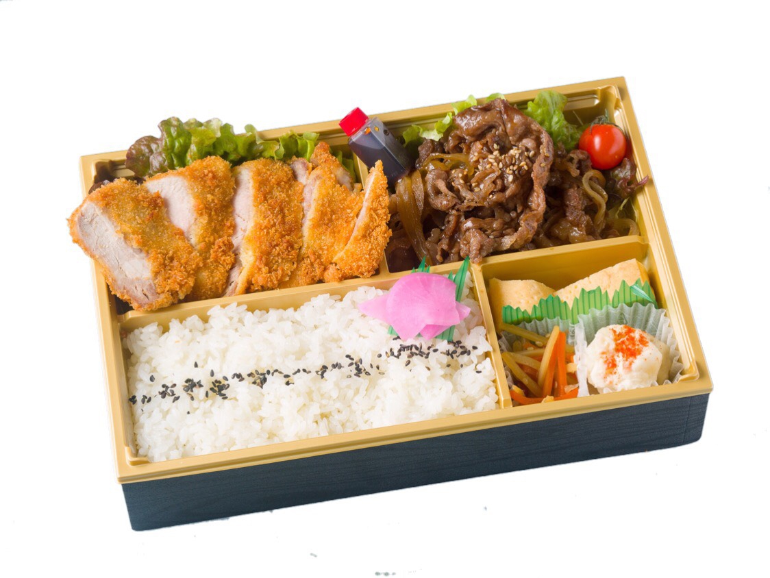 もち豚のとんかつ＆特選和牛焼肉御膳