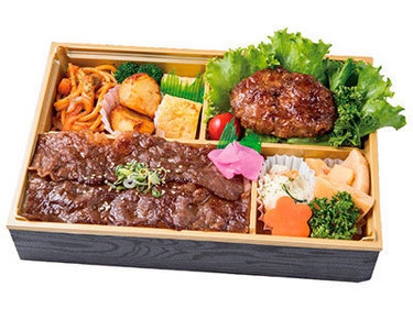 特選和牛100%　粗挽きハンバーグ＆和牛焼肉重